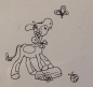 Clear Stamp Koetie mit Schmetterling